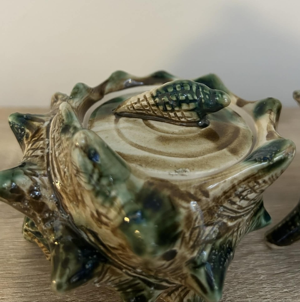 VINTAGE Shell Creamer + Sugar set - Picture 6 of 6